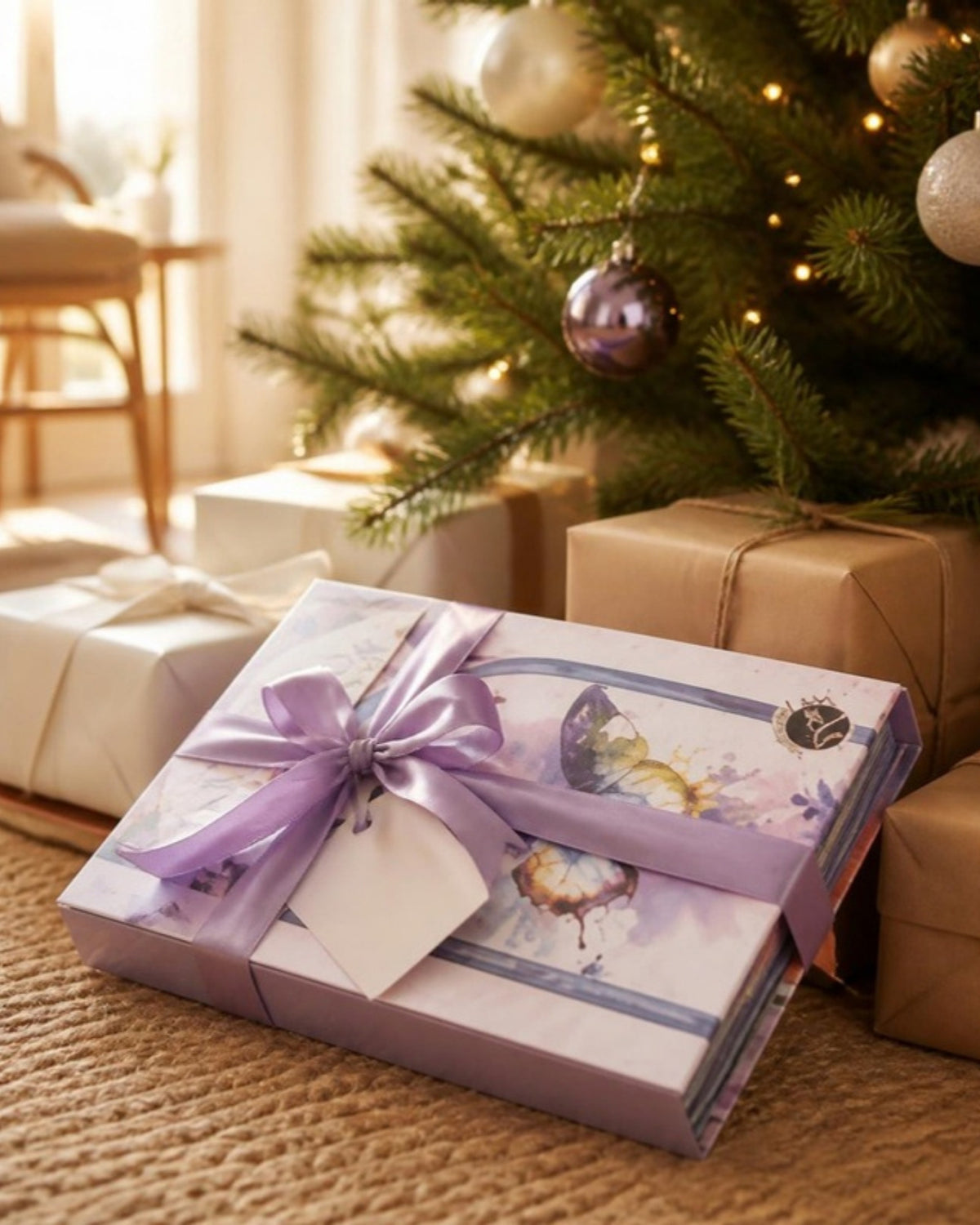 Kit de acuarela guiada Moments como regalo de Navidad bajo el árbol