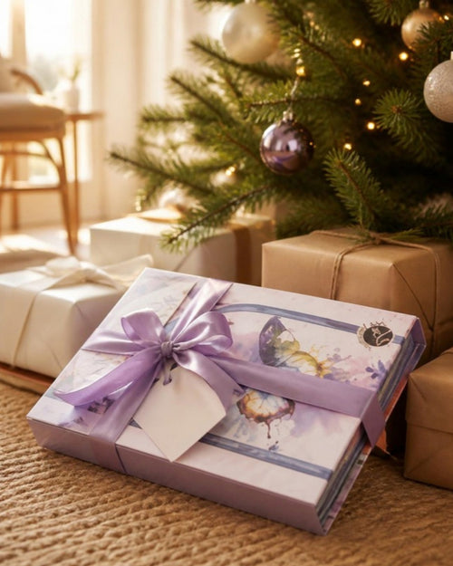 Kit de acuarela guiada Moments como regalo de Navidad bajo el árbol